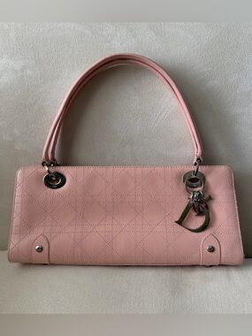 Christian Dior Blush Pink Cannage East/West Lady Shoulder Bag